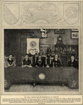 106707 Groepsportret van de senaat van het Utrechtsch Studentencorps (U.S.C.) van het jaar 1921/22. Ten voeten uit, ...